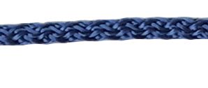 Шнур с наконечниками "крючок-прозрачный" для пакетов, Синий, №32, 4 мм, 100 шт